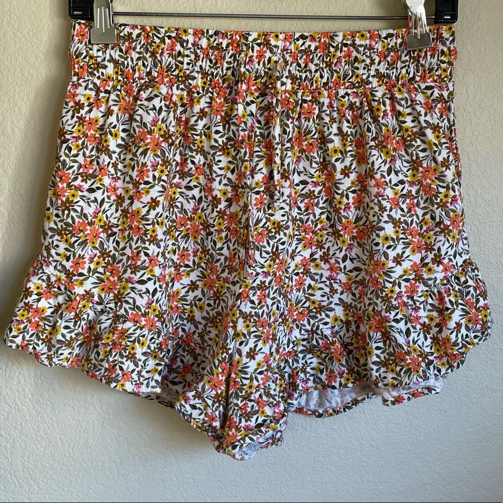 Wild Fable Floral Ruffle High Rise Shorts